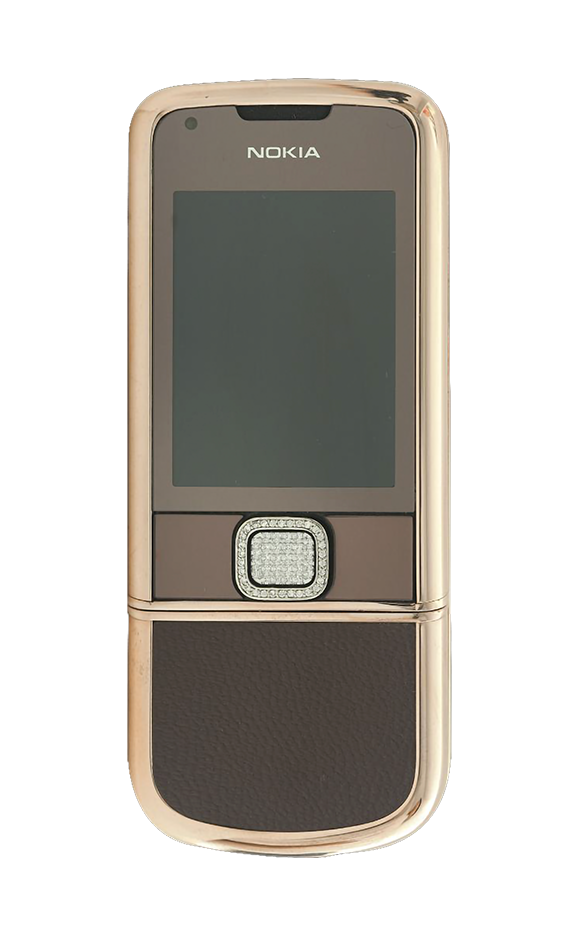 Nokia 8800E Rose Gold đính đá (da nâu)